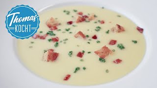 Kartoffel Lauch Suppe  eine meiner Lieblingssuppen  mit Speck und Brotcroûtons [upl. by Harwill256]