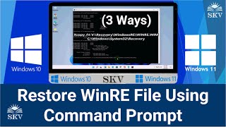 3 Simple Ways to RepairRestore Windows Recovery Environment Windows RE File Using Command Prompt [upl. by Aiciram]