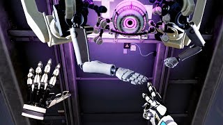 I Got New Hands and Fought a Robot in Rock Paper Scissors in Aperture Hand Lab VR [upl. by Schuyler]