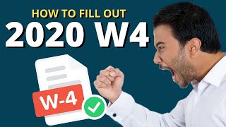 2020 W4 Form  How To Fill Out New IRS W4 Form 2020 [upl. by Ernesta]