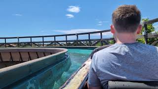 Silver River Flume Ride POV At PortAventura World [upl. by Faro]