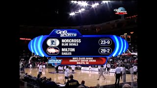 GHSA 5A Boys Final Norcross vs Milton  March 11 2011 [upl. by Ecnal807]