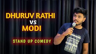 Dhuruv Rathi vs modi  hindi stand up comedy Indian [upl. by Enoryt]