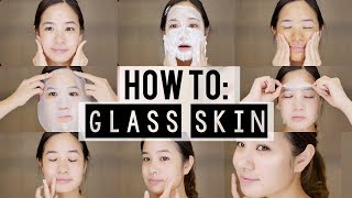 How to KOREAN 10 Step Skincare Routine  Glass Skin [upl. by Ullyot]