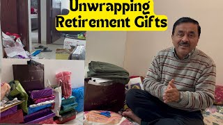 Finally Retirement wala Gifts kholne ka time aagya 🎁🤩 Sabko teh dil se Shukriya 🥹🫶🏻 [upl. by Enitsrik380]