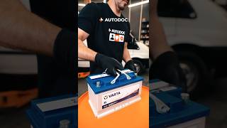 🔥 How to change a car battery  AUTODOC shorts [upl. by Bolme]