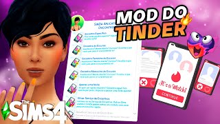 MOD TINDER NO THE SIMS 4  AGORA SUA SIM DESENCALHA  Mod Review [upl. by Neiv625]