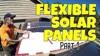 ETFE Flexible Solar Panel Installation  Part 1 [upl. by Ycats]