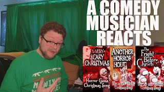 A Comedy Musician Reacts  The Stupendiums HORROR amp VILLAINS CHRISTMAS TRILOGY [upl. by Sprague]