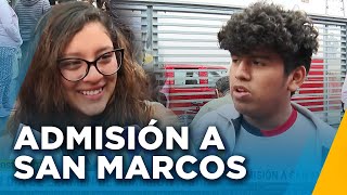 Examen de admisión a San Marcos quotTenemos una buena generación para poder cambiar el Perúquot [upl. by Mayberry]