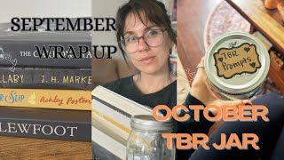 September Wrap up  TBR Jar Chooses My October Reads [upl. by Helbonna]