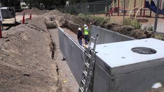 20000 Gallon Storm Vault Installation Reno Nevada [upl. by Anovad284]