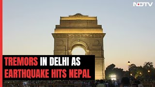 Earthquake In Delhi Strong Tremors Felt In Delhi After 64Magnitude Earthquake Hits Nepal [upl. by Aloysia]