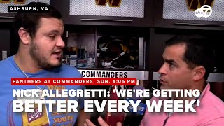 Commanders guard Nick Allegretti Were getting better every week [upl. by Weylin540]