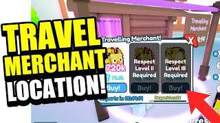 New TRAVELING MERCHANT LOCATION   Pet Simulator X Roblox [upl. by Daeriam]