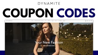 Best Dynamitclothing Coupon Codes  TOP 3 COUPON CODES 2024 [upl. by Eikceb]