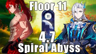 Spiral abyss Floor 11  47 Genshin impact  Gameplay no commented [upl. by Engelhart792]