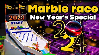 Exciting Marble Race to Kick Off 2024 Join the Celebration with Fubecas Marble Runs [upl. by Maccarone312]