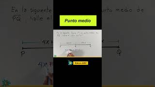 Punto medio de un segmento ejemplo fácil matemática maths matematicas [upl. by Anam]