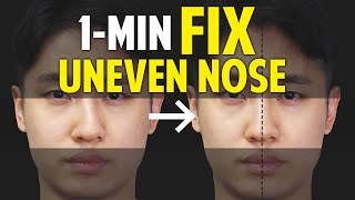 Fix Uneven Nose｜Facial Asymmetry in 1Minute｜Balancing Exercise [upl. by Now304]