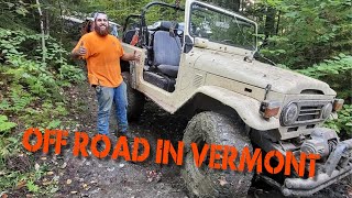 Toyota FJ40 Off road in Rural Vermont Pilgrimage Overland Event [upl. by Juliet]