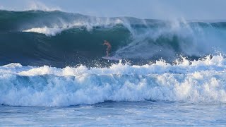 Big Haleiwa Opening Day Heaviest Biggest Ive seen in this season  Sunset Time 11324 [upl. by Hayn]