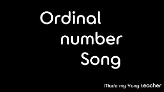 Ordinal number song [upl. by Rob]