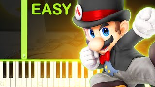 Bonneton  SUPER MARIO ODYSSEY  EASY Piano Tutorial [upl. by Odine]