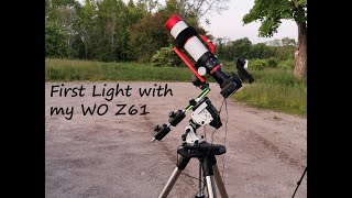 First Light with my New William Optics Zenithstar 61 and the Dec bracket and counter weight kit [upl. by Namie]