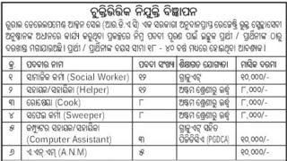 RDAC staff recruitment 2024  for various post  Odisha latest job notification 2024 [upl. by Ffilc781]