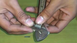 Adjustable wrench full details and repair process  Taparia Adjustable Spanner Tools Review India [upl. by Cheatham719]