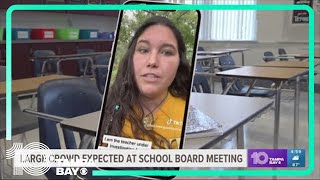 Large crowd expected at Hernando County school board meeting over movie shown to class [upl. by Neelrahs]