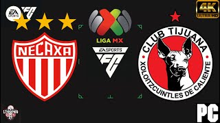 NECAXA VS TIJUANA  LIGA MX FC 24 [upl. by Ahsinned]