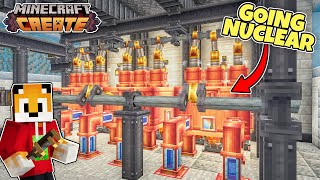 I prepare for NUCLEAR POWER in Minecraft Create Mod [upl. by Enaht573]