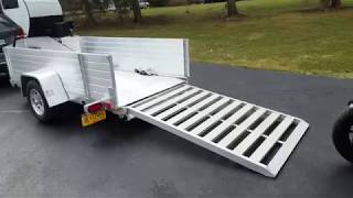 best motorcycle trailer  Condor chock Aluma mc10 load unload C90T 2013 [upl. by Dionysus]