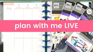 Plan with me LIVE Stargazer stickers in Teresa Collins Happy Planner [upl. by Nimar]