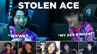 STREAMER REACTION PRX JINGGGS ACE WAS STOLEN [upl. by Arraes]