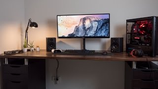 Mein Gaming  Work Setup Teil 2  Tischfüße und Kabelmanagement [upl. by Diahann614]