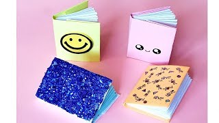 Çok Kolay Mini Defter Yapımı l Kendin Yap l Emojili Kawaili Simli Mini Notebook [upl. by Uolymme]