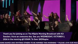 NSpire Mornings LIVE with KD SandersThought quotLord Show Me The Wayquot10124 [upl. by Preston]