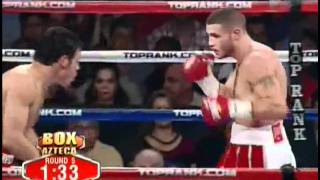 Julio Cesar Chavez Jr vs Peter Manfredo Jr Round 5 KO [upl. by Ronel]