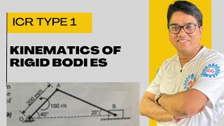 Kinematics of rigid bodies 🔥 ICR type 1  Mu Dec 09 engineeringmechanics firstyearengineering [upl. by Anerehs403]