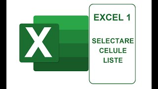 EXCEL 1 Selectare celule liste [upl. by Fontana]