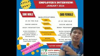 🇹🇼500 HIRING FACTORY WORKER TAIWAN🇹🇼 AGENCY CITY EMPLOYMENT factoryworkers factoryworkerintaiwan🇹🇼 [upl. by Akiemehs]