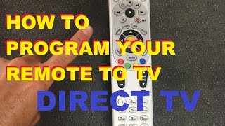 How To Program Your Directv Remote To Your Tv easy [upl. by Afas]