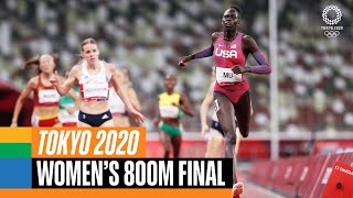 Womens 800m final 🏃‍♀️  Tokyo Replays [upl. by Ray]