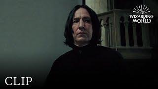 Wizard Duel Minerva McGonagall vs Severus Snape  Harry Potter and the Deathly Hallows Pt 2 [upl. by Mailli]