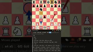 scotch gambit  haxo gambit c3 shorts chess viral trending trendingshorts strategy tactics [upl. by Tristan]