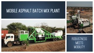 Mobile asphalt batch plant  Mixing plant [upl. by Tanney]