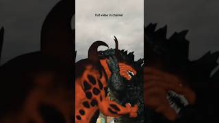 Godzilla vs bagan Animation cartoon short video [upl. by Enaira]